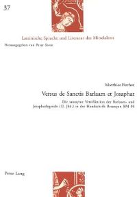 Book Cover for Versus De Sanctis Barlaam Et Josaphat by Matthias Fischer