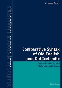 Book Cover for Comparative Syntax of Old English and Old Icelandic by Graeme Davis