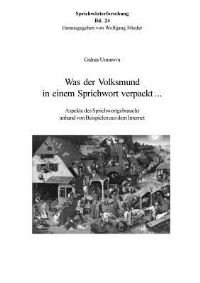 Book Cover for Was Der Volksmund in Einem Sprichwort Verpackt ... by Gulnas Umurova