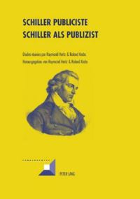 Book Cover for Schiller Publiciste by Raymond Heitz, Roland Krebs