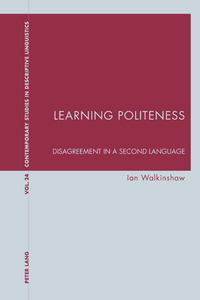 Book Cover for Learning Politeness by Ian Walkinshaw