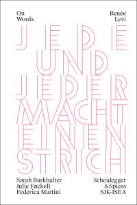 Book Cover for Renée Levi by Renée Levi, Julie Enckell, Federica Martini, Sarah Burkhalter