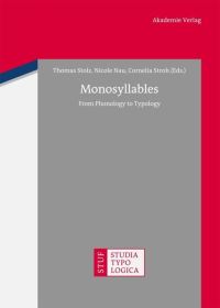 Book Cover for Monosyllables by Thomas Stolz, Nicole Nau, Cornelia Stroh