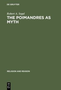 Book Cover for The Poimandres as Myth by Robert A Segal