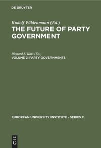 Book Cover for Party Governments by Richard S Katz