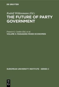 Book Cover for Managing Mixed Economies by Francis G Castles, Franz Lehner, Manfred G Schmidt