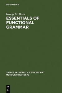Book Cover for Essentials of Functional Grammar by George M Horn