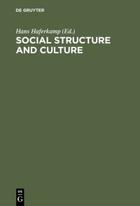 Book Cover for Social Structure and Culture by Hans Haferkamp