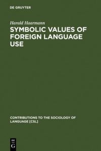 Book Cover for Symbolic Values of Foreign Language Use by Harald Haarmann