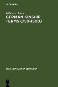 Book Cover for German Kinship Terms (750-1500) by William J Jones