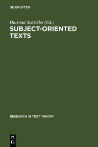 Book Cover for Subject-Oriented Texts by Hartmut Schröder