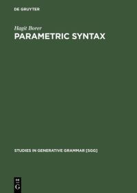 Book Cover for Parametric Syntax by Hagit Borer