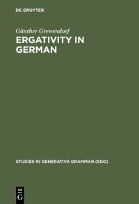 Book Cover for Ergativity in German by Günther Grewendorf