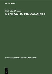Book Cover for Syntactic Modularity by Gabriella Hermon