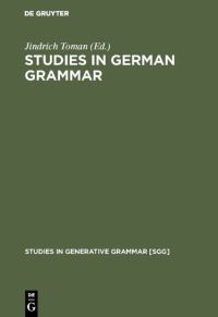 Book Cover for Studies in German Grammar by Jindrich Toman