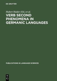 Book Cover for Verb Second Phenomena in Germanic Languages by Hubert Haider, Martin Prinzhorn