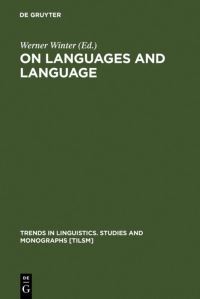 Book Cover for On Languages and Language by Werner Winter