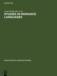 Book Cover for Studies in Romance Languages by Carol Neidle, Rafael A Nuñez Cedeño