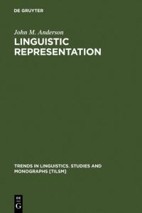 Book Cover for Linguistic Representation by John M Anderson