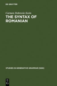 Book Cover for The Syntax of Romanian by Carmen DobrovieSorin