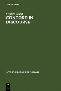 Book Cover for Concord in Discourse by Stephen Gersh