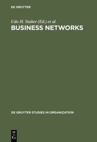 Book Cover for Business Networks by Udo H Staber, Norbert V Schaefer, Basu Sharma