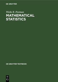 Book Cover for Mathematical Statistics by Wiebe R Pestman