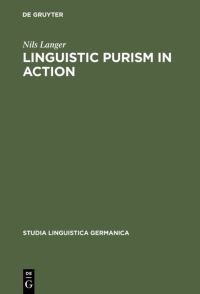 Book Cover for Linguistic Purism in Action by Nils Langer