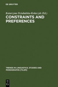 Book Cover for Constraints and Preferences by Katarzyna DziubalskaKolaczyk