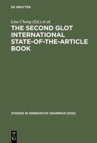Book Cover for The Second Glot International State-of-the-Article Book by Lisa Cheng, Rint Sybesma