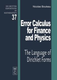 Book Cover for Error Calculus for Finance and Physics by Nicolas Bouleau