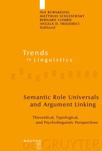 Book Cover for Semantic Role Universals and Argument Linking by Ina Bornkessel, Matthias Schlesewsky, Bernard Comrie, Angela D Friederici