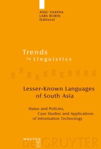 Book Cover for Lesser-Known Languages of South Asia by Anju Saxena, Lars Borin