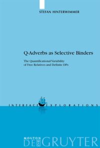 Book Cover for Q-Adverbs as Selective Binders by Stefan Hinterwimmer