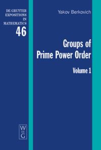 Book Cover for Groups of Prime Power Order. Volume 1 by IA G Berkovich