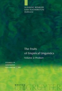 Book Cover for The Fruits of Empirical Linguistics. Vol. 2 Product by Susanne Winkler, Sam Featherston