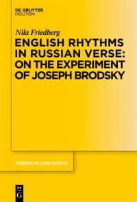 Book Cover for English Rhythms in Russian Verse by Nila Friedberg