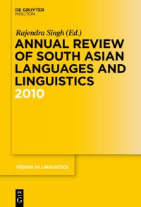 Book Cover for Annual Review of South Asian Languages and Linguistics by Rajendra Singh
