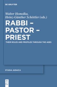 Book Cover for Rabbi - Pastor - Priest by Walter Homolka, HeinzGünther Schöttler