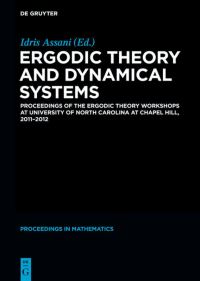 Book Cover for Ergodic Theory and Dynamical Systems by Chapel Hill Ergodic Theory Workshop