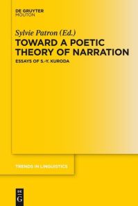 Book Cover for Toward a Poetic Theory of Narration by Sylvie Patron