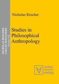 Book Cover for Studies in Philosophical Anthropology by Nicholas Rescher
