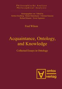 Book Cover for Acquaintance, Ontology, and Knowledge by Fred Wilson
