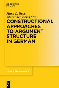 Book Cover for Constructional Approaches to Syntactic Structures in German by Hans C Boas, Alexander Ziem