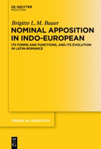 Book Cover for Nominal Apposition in Indo-European by Brigitte L M Bauer