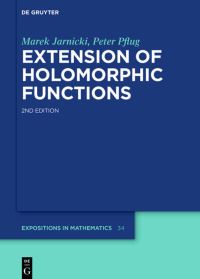 Book Cover for Extension of Holomorphic Functions by Marek Jarnicki, Peter Pflug