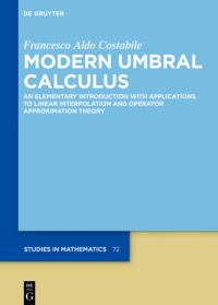 Book Cover for Modern Umbral Calculus by Francesco Aldo Costabile