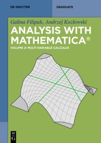 Book Cover for Multi-Variable Calculus by Galina Filipuk, Andrzej Kozlowski