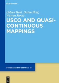 Book Cover for USCO and Quasicontinuous Mappings by Lubica Holá, Dusan Holý, Warren Moors