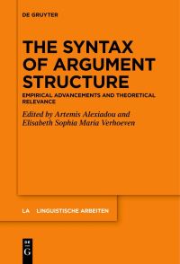 Book Cover for The Syntax of Argument Structure by Artemis Alexiadou, Elisabeth Sophia Maria Verhoeven